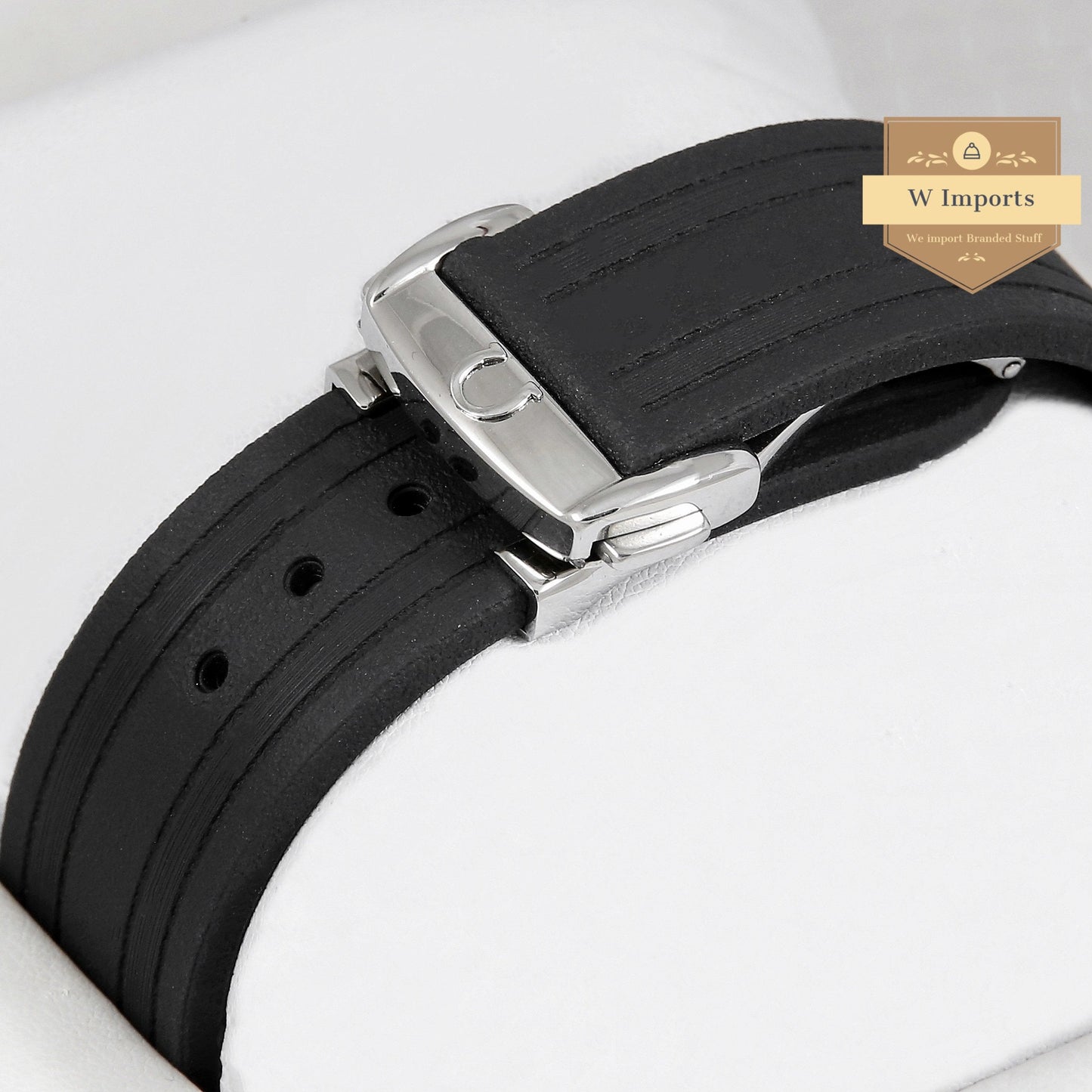 Latest Collection 300m Silver Case With Black Dial & Rubber Strap