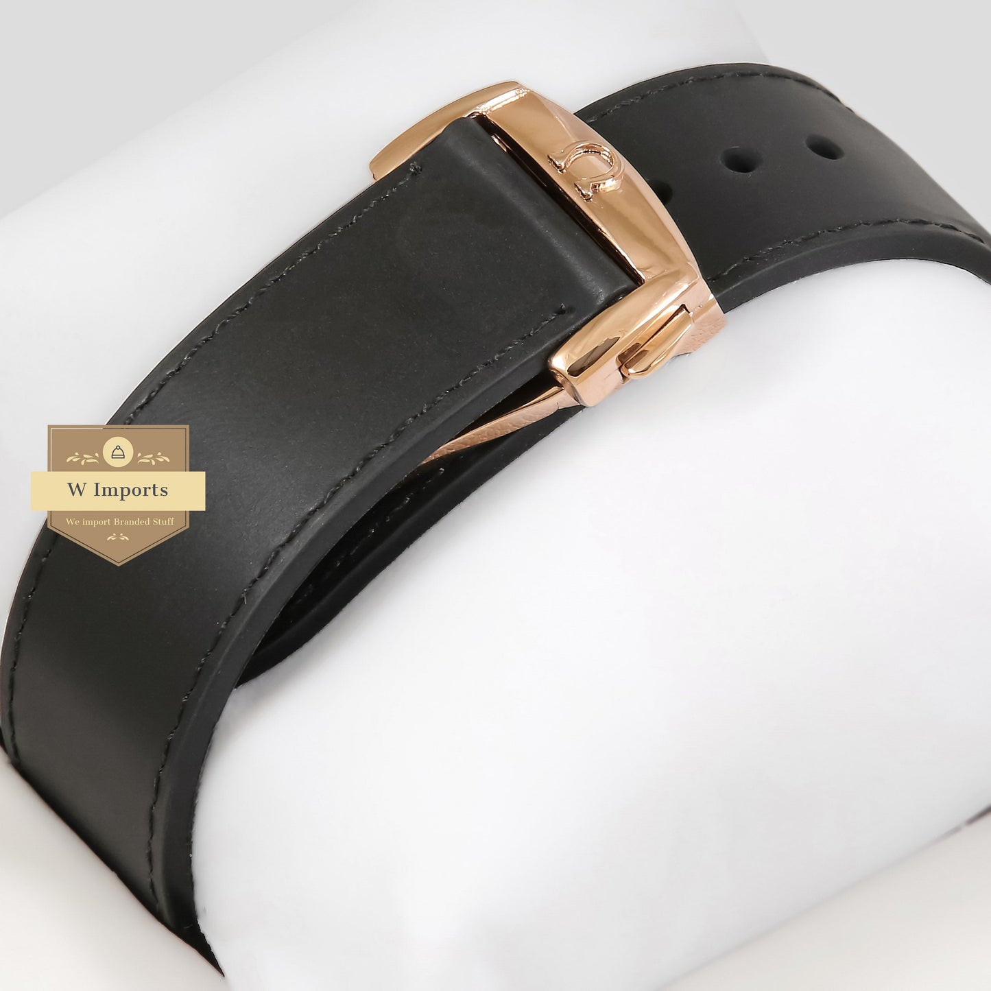 Latest Collection Chronograph Rose Gold Case With Black Dial & Rubber Strap