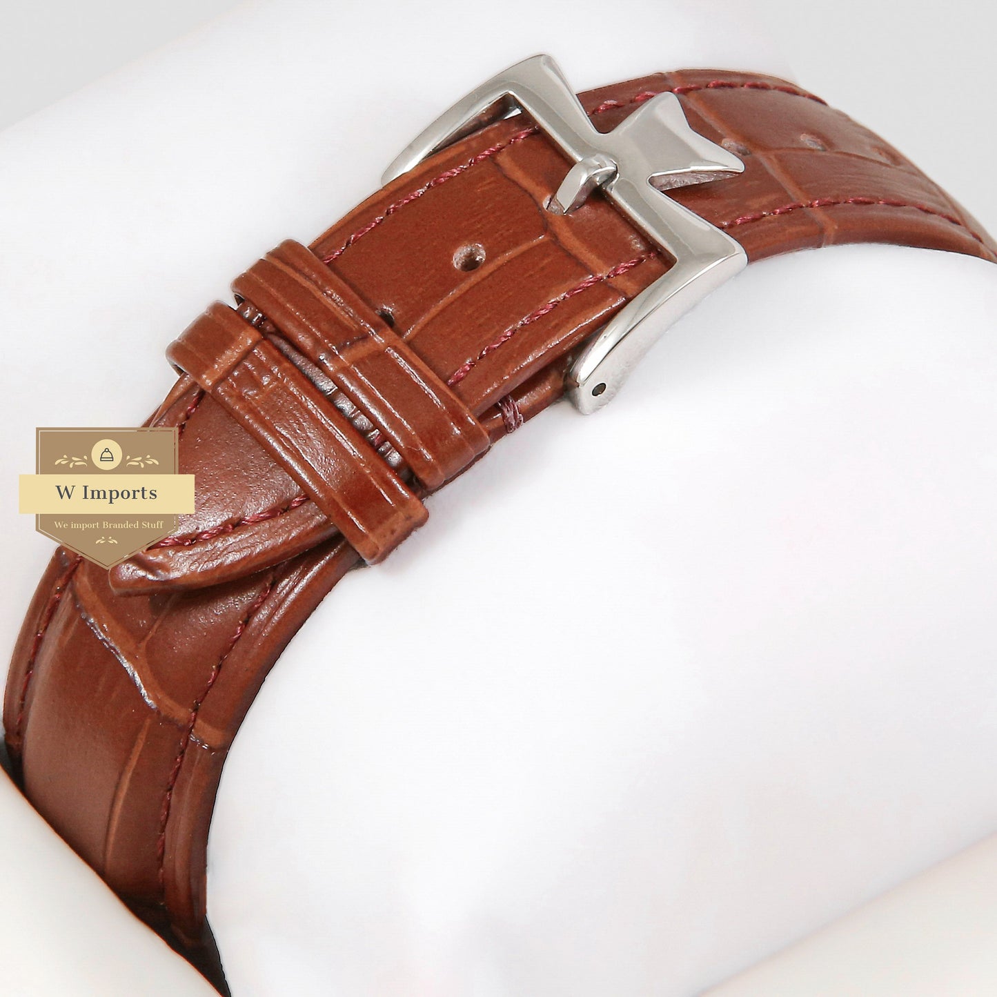 Latest Collection Tour Billon Silver Case With White Dial & Brown Leather Strap