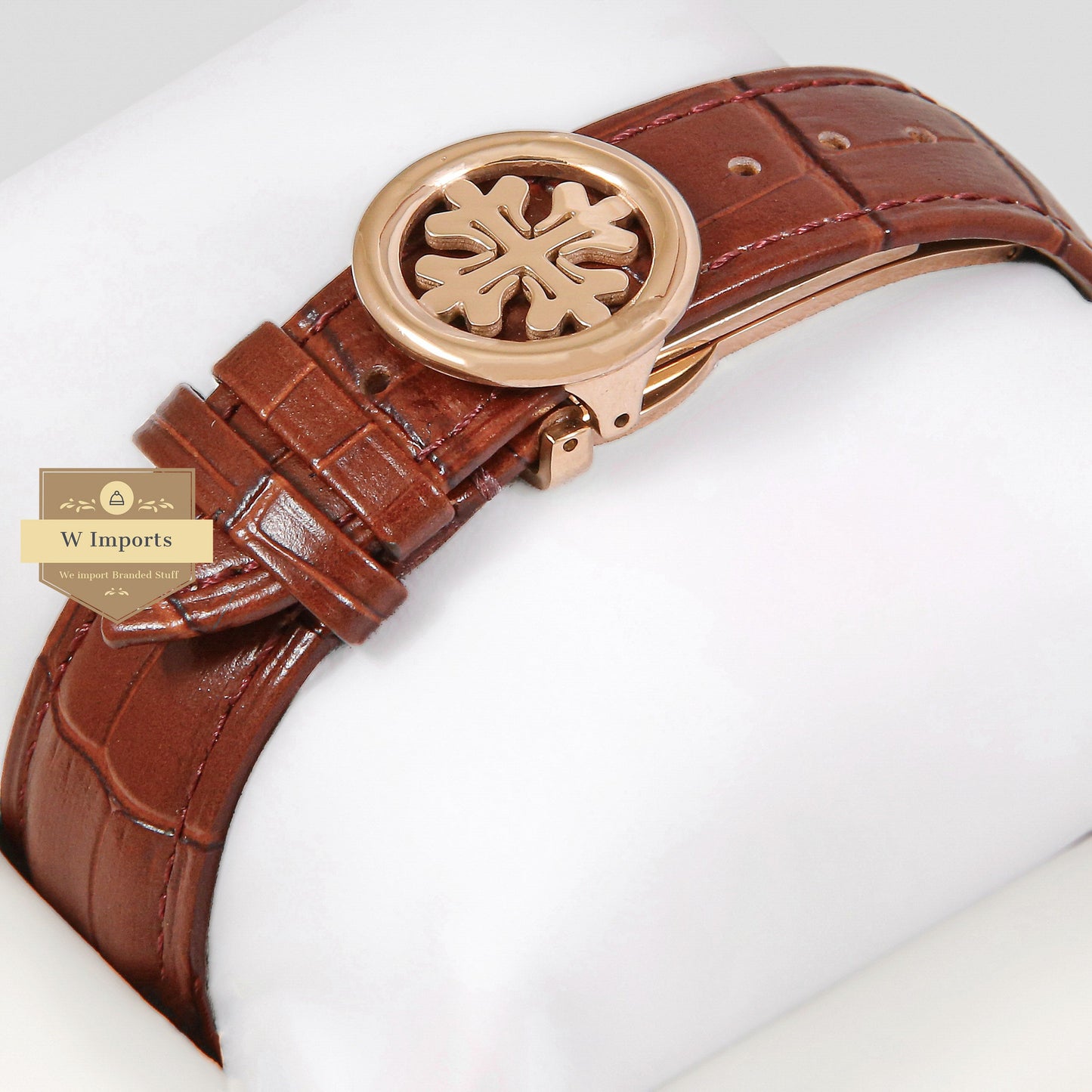 Latest Collection Tourbillon Moon phase Rose Gold Case With Skeleton Dial & Brown Leather Strap