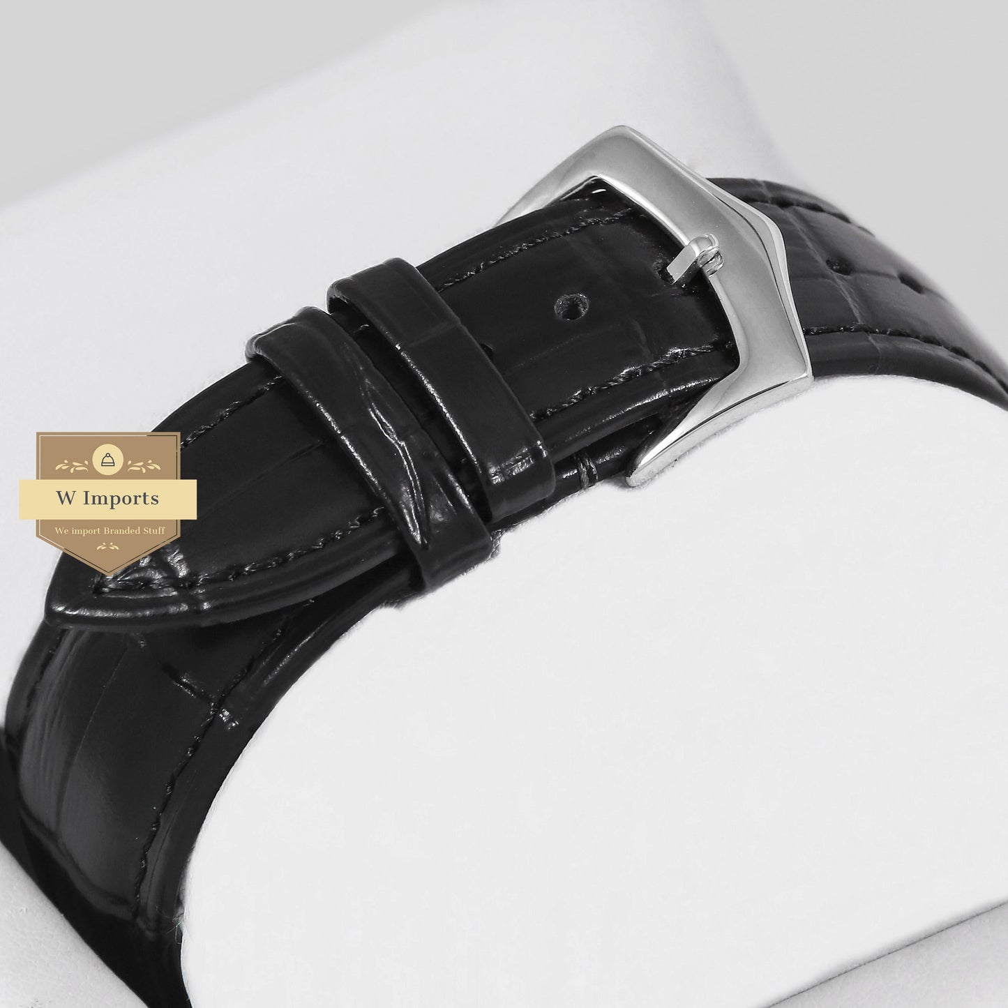 Latest Collection Transparent Skeleton Dial With Silver Case & Black Leather Strap For Men