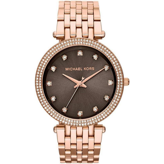 Michael Kors Women’s Quartz Stainless Steel Brown Dial Watch MK3217