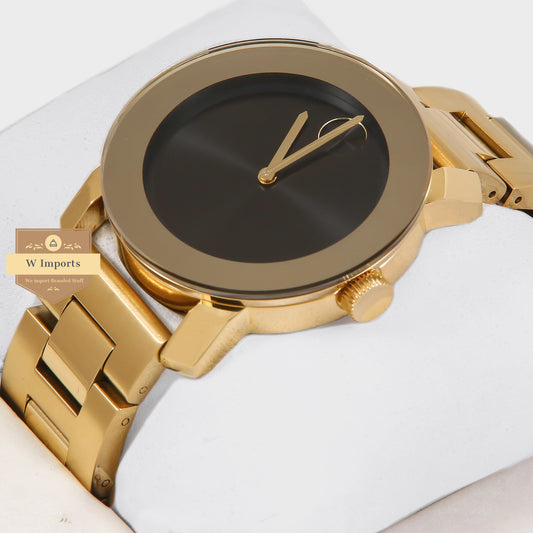 Latest Collection Yellow Gold With Black Dial