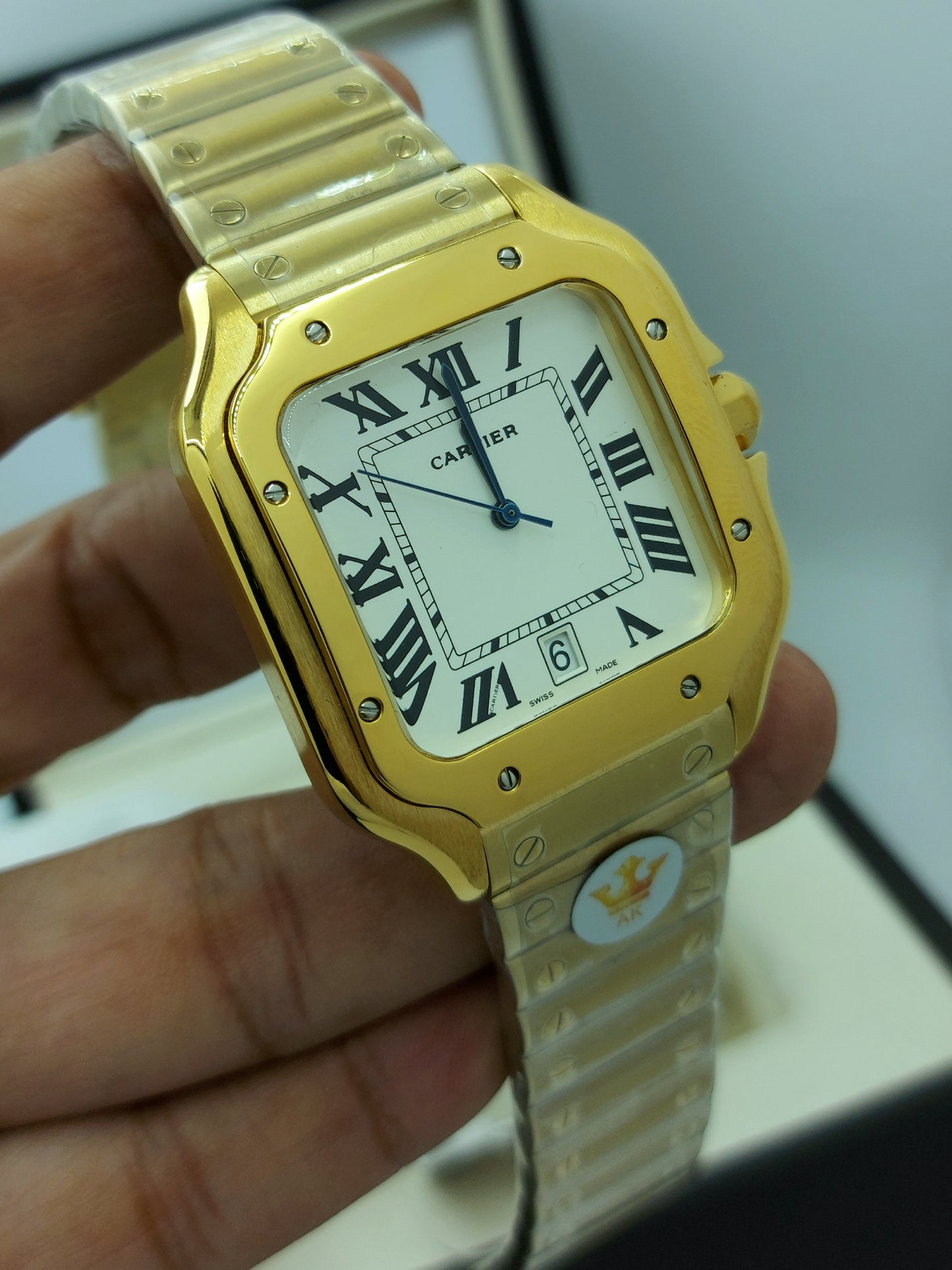 New Collection Yellow Gold With White Dial Watch For Men