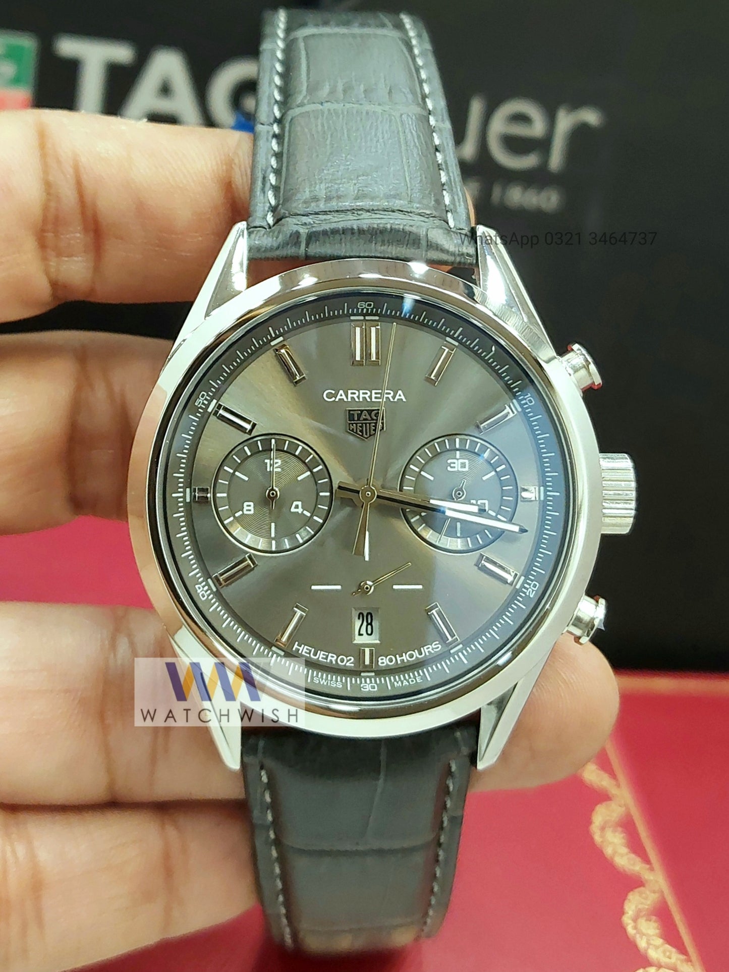 New Collection Silver With Grey Dial Chronograph Watch