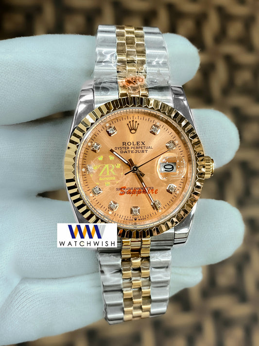 Latest Collection 36 Two Tone Yellow Gold With Dial Fluted Bezel Automatic Watch Zr Factory