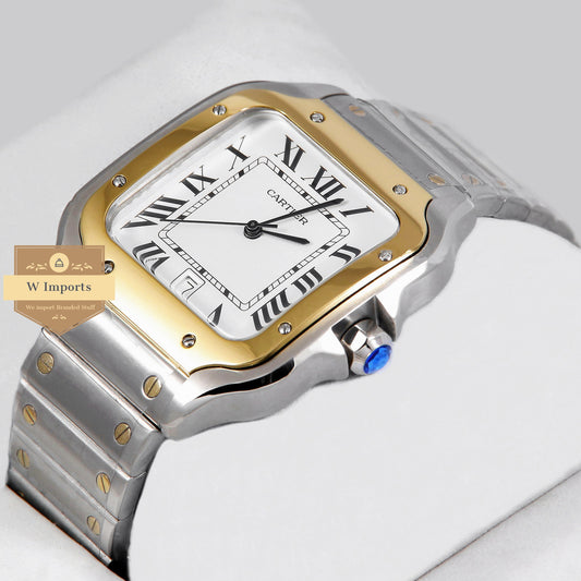 Latest Collection Two Tone Yellow Gold & Silver With White Dial