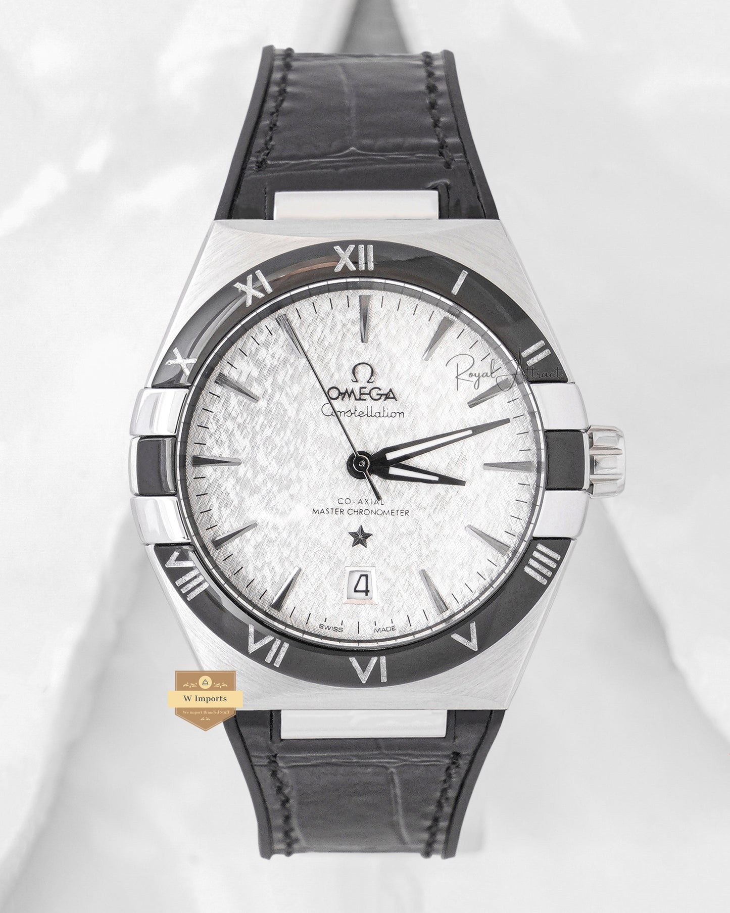 Latest Collection Silver Case With White Dial Automatic Watch