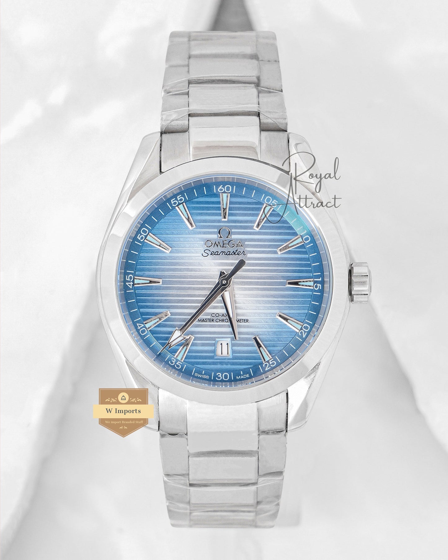 Sky Blue Dial Automatic Watch For Men
