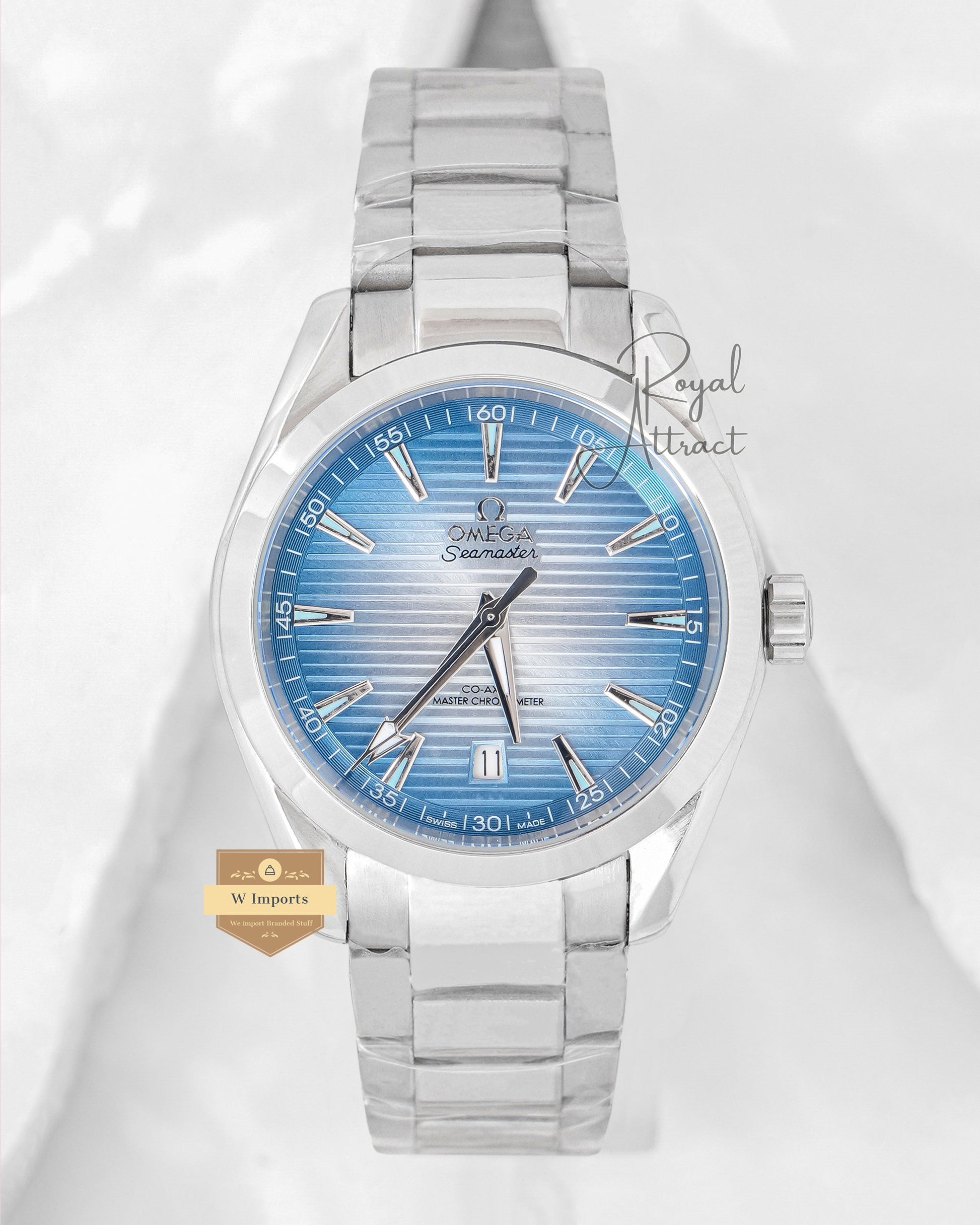 Sky Blue Dial Automatic Watch For Men
