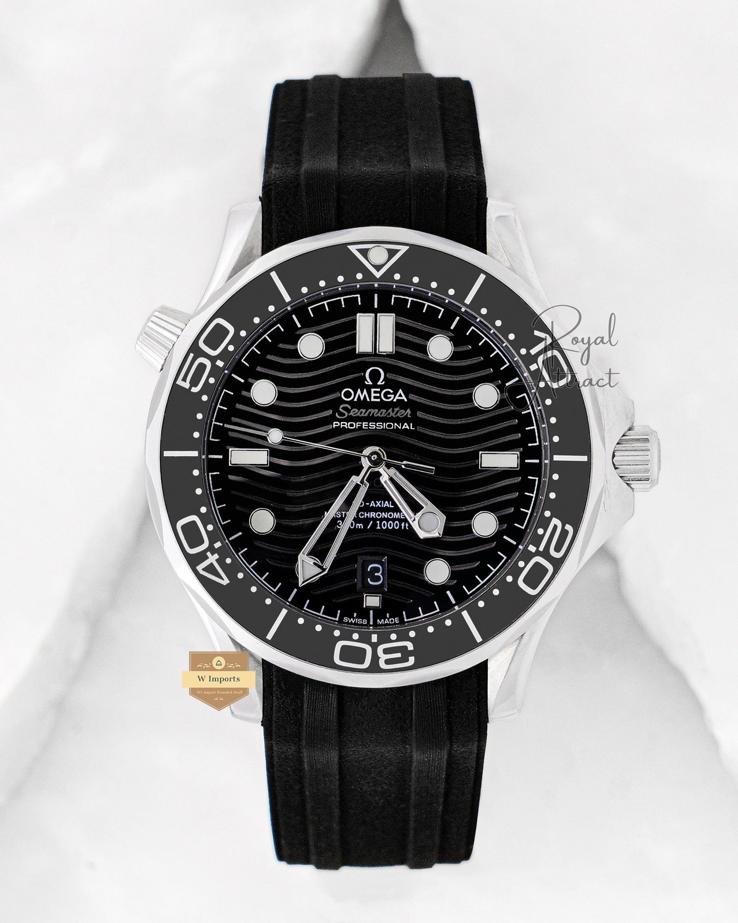 Latest Collection Silver With Black Dial Automatic Watch For Men