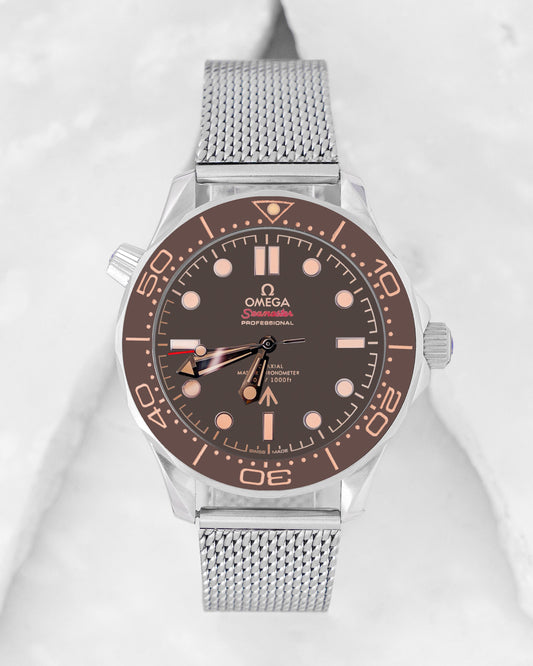 New Collection Silver With Black Dial Automatic Watch