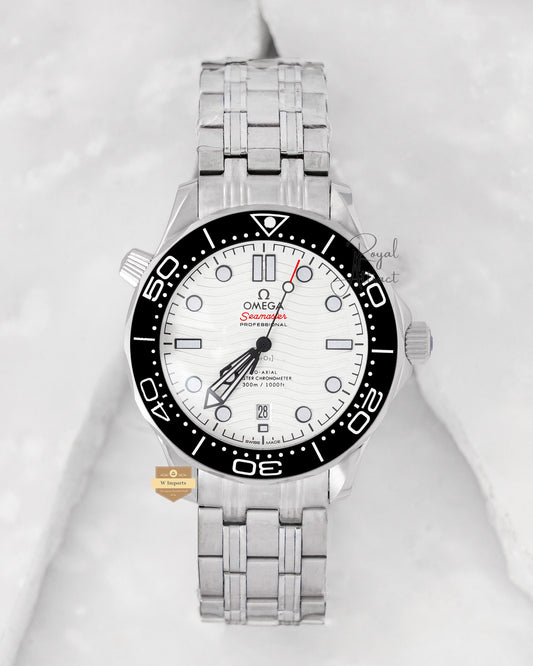 Latest Collection Silver With White Dial Automatic Watch