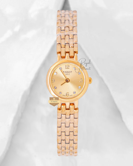 Latest Collection All Yellow Gold With Dial Ladies Small Size Watch