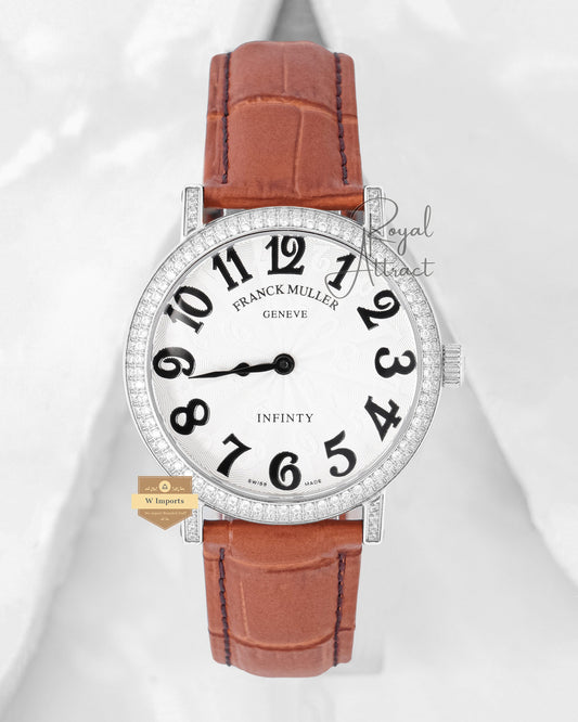 Latest New Collection Silver With White Dial Strap Watch