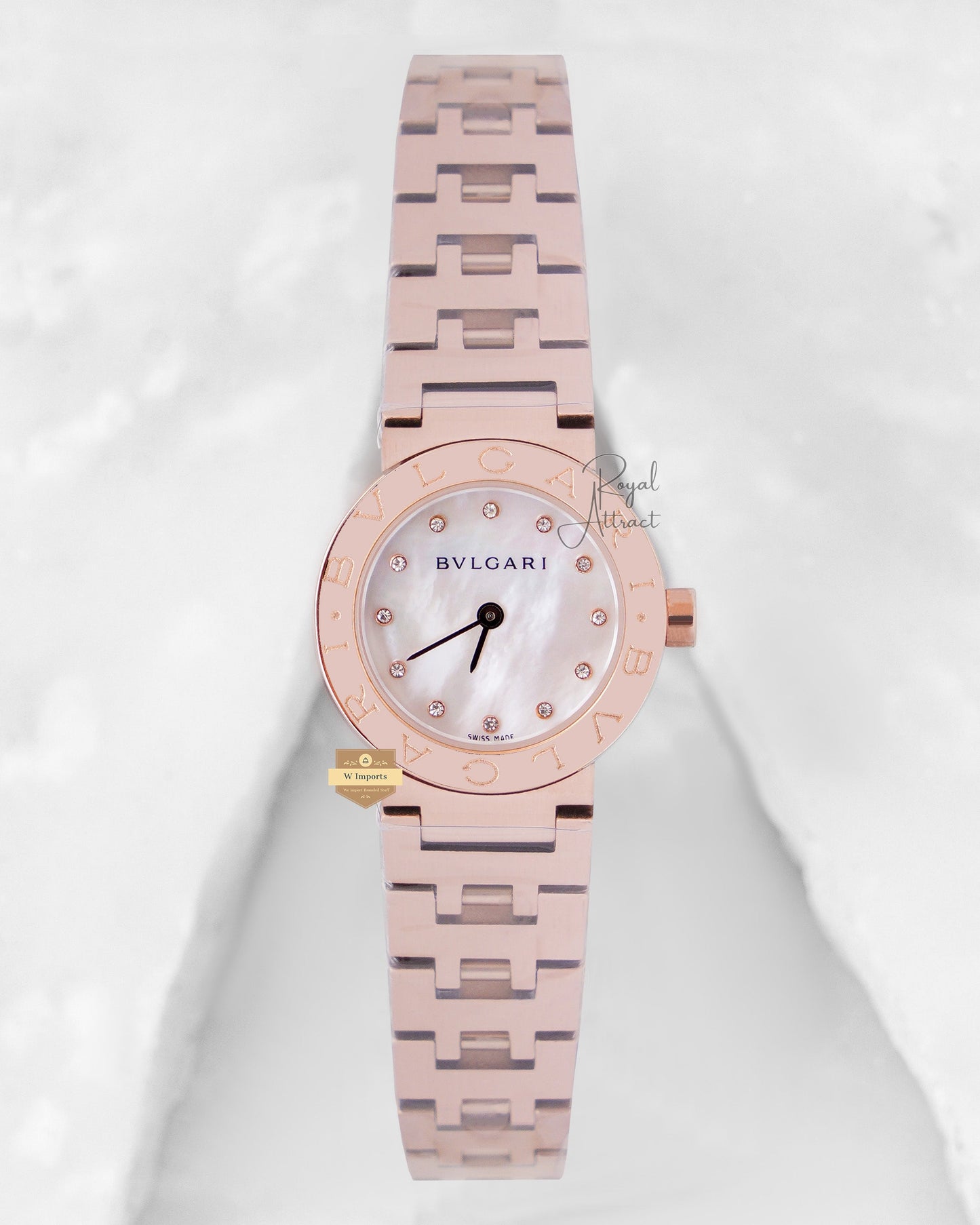 Latest Collection Rose Gold With Mother of pearl Dial Ladies Watch