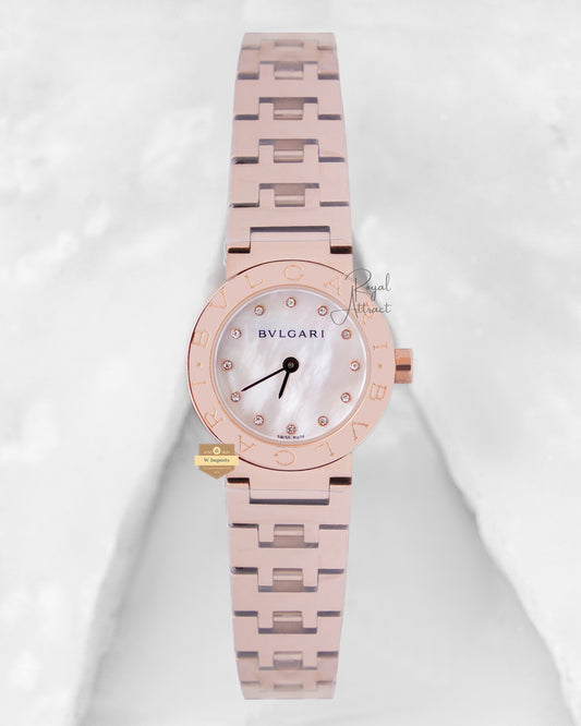 Latest Collection Rose Gold With Mother of pearl Dial Ladies Watch