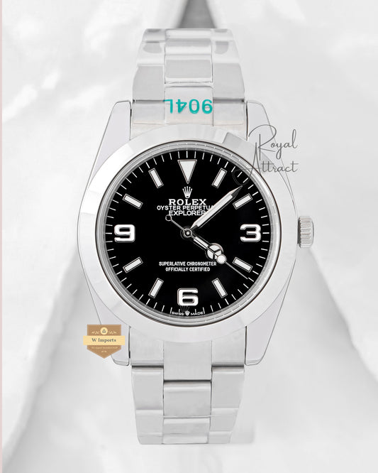 Latest Collection 40 Silver With Black Dial Automatic Watch V3 Factory