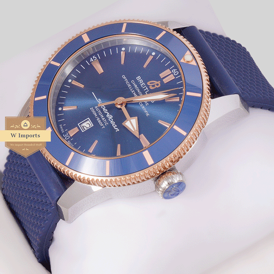 Latest Collection Silver With Blue Dial And Strap Automatic Watch