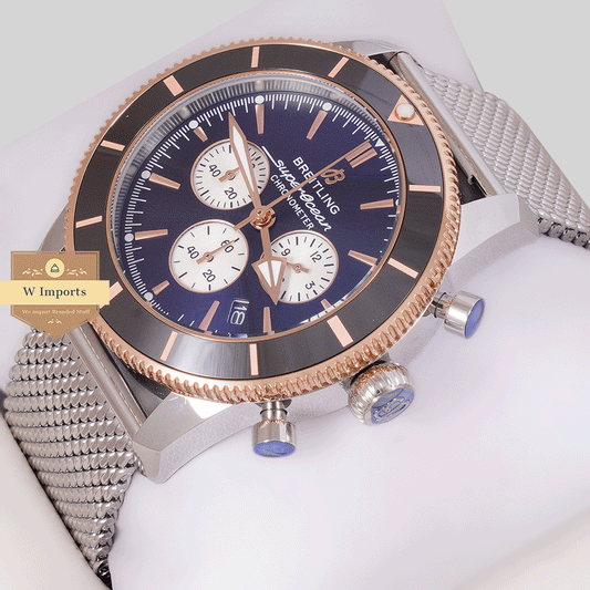 Latest Collection Silver With Black Dial Chain Watch For Men