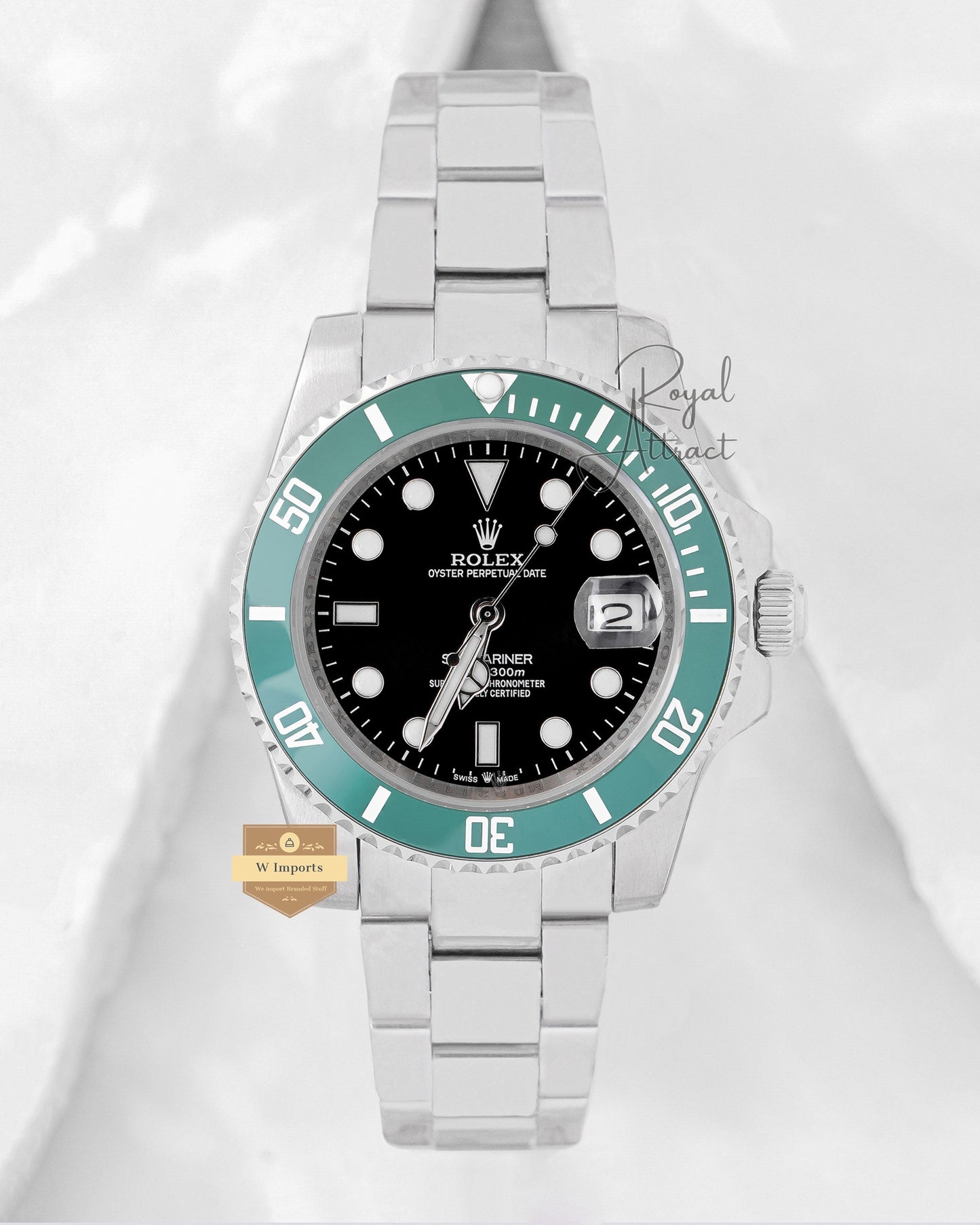 Latest Collection 40 Silver With Black Dial Automatic Watch V3 Made
