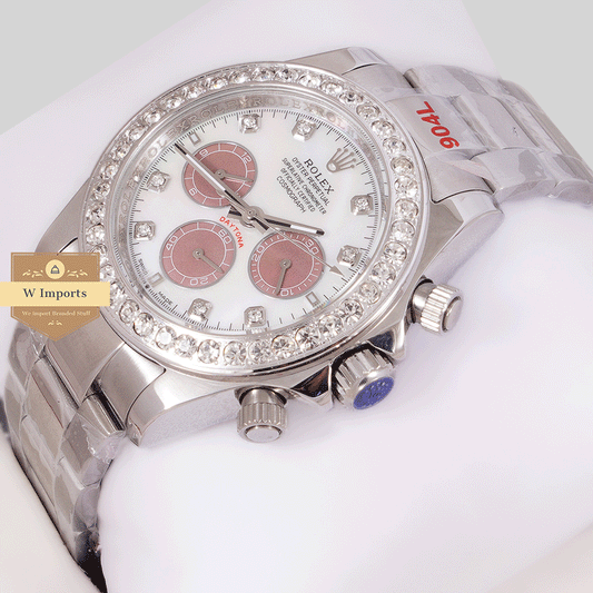New Arrival Chronograph 40 Silver With White Dial Stone Bezel ZR Factory
