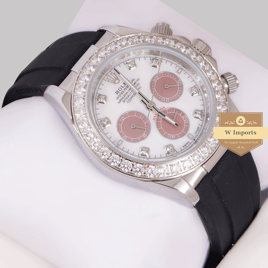 New Arrival Chronograph 40 Silver Case With White Dial Stone Bezel Zr Factory