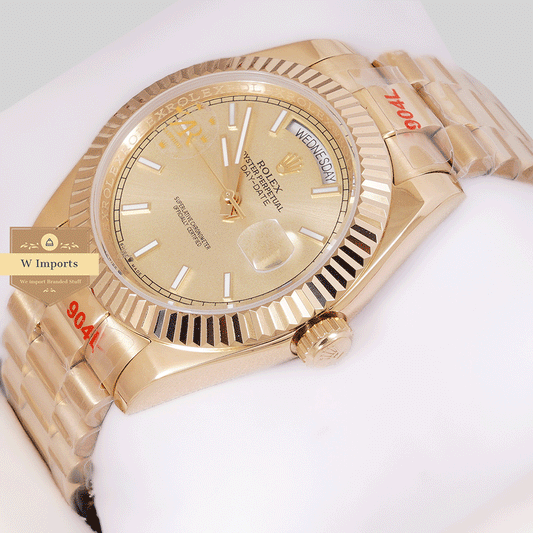 Latest Collection 40 All Yellow Gold With Fluted Bezel Automatic Watch ZR Factory