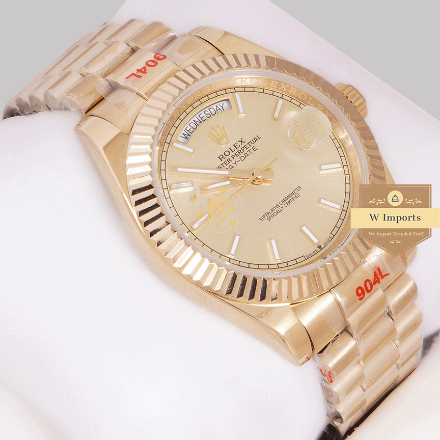 Latest Collection 40 All Yellow Gold With Fluted Bezel Automatic Watch ZR Factory