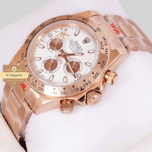 Latest Collection Chronograph 40 Rose Gold With White Dial Zr Factory