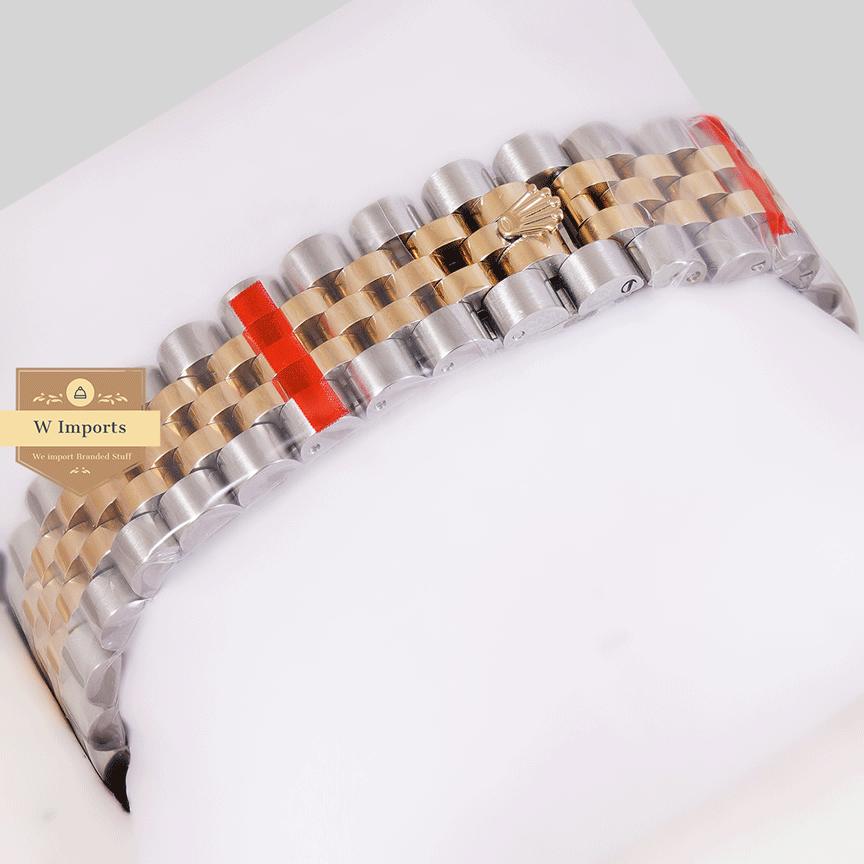 Latest Collection 36 Two Tone Rose Gold With Golden Dial Stone Bezel & Automatic Watch ZR Factory