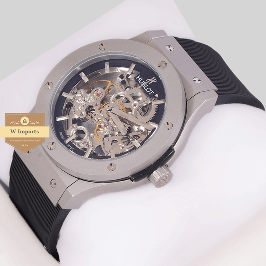Latest Collection Silver Matt Case With Skeleton Dial Automatic watch