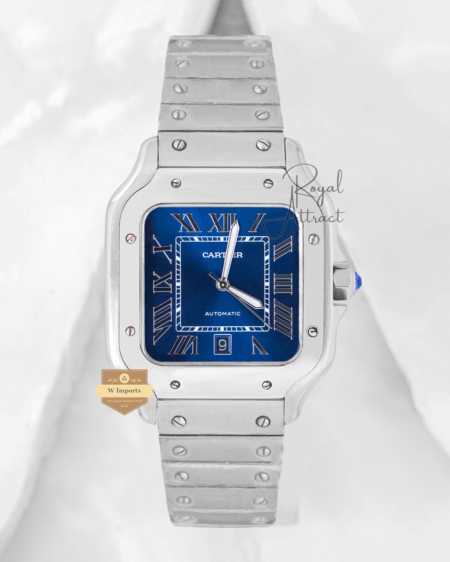 Latest Collection Silver With Blue Dial Automatic Watch For Men