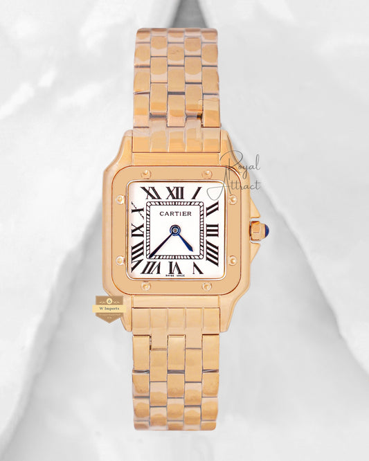 Latest Collection Yellow Gold With White Dial Ladies Watch