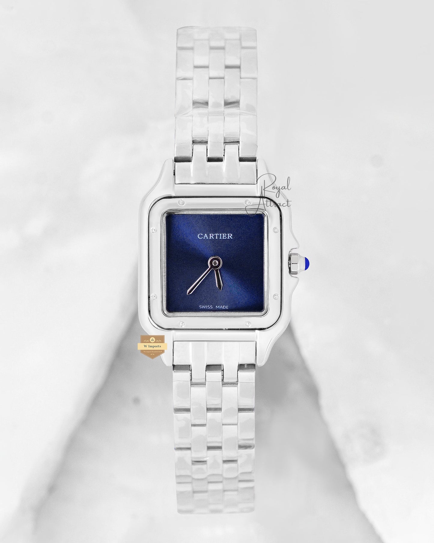 Latest Collection Silver With Blue Dial Ladies Watch