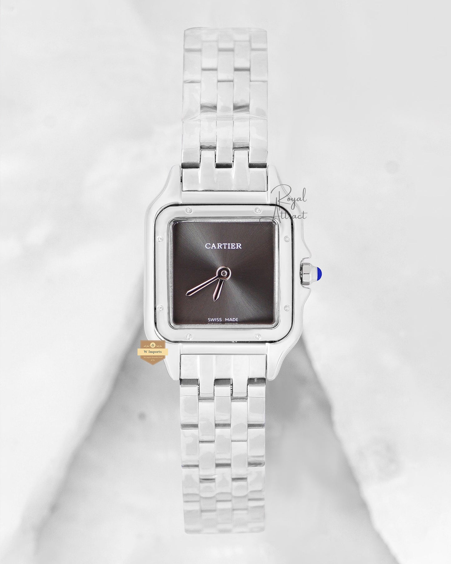 Latest Collection Silver With Gray Dial Ladies Watch