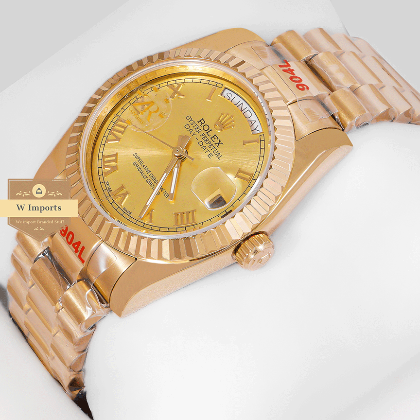Latest Collection 36 All Yellow Gold With Dial Roman Figure Automatic Watch Zr Factory