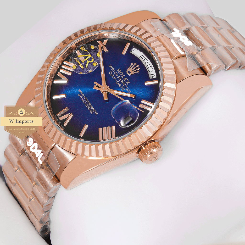 New Arrival Collection 36 Rose Gold With Blue Dial Fluted Bezel ZR Factory