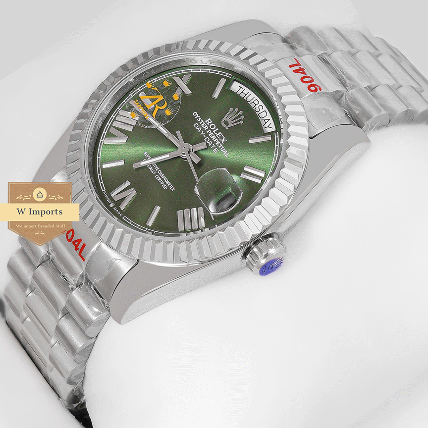 New Arrival 36 Silver With Green Dial Fluted Bezel Zr Factory
