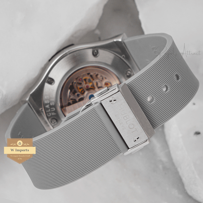 Latest Collection Tourbillon Silver Case With Gray Skeleton Dial Automatic watch