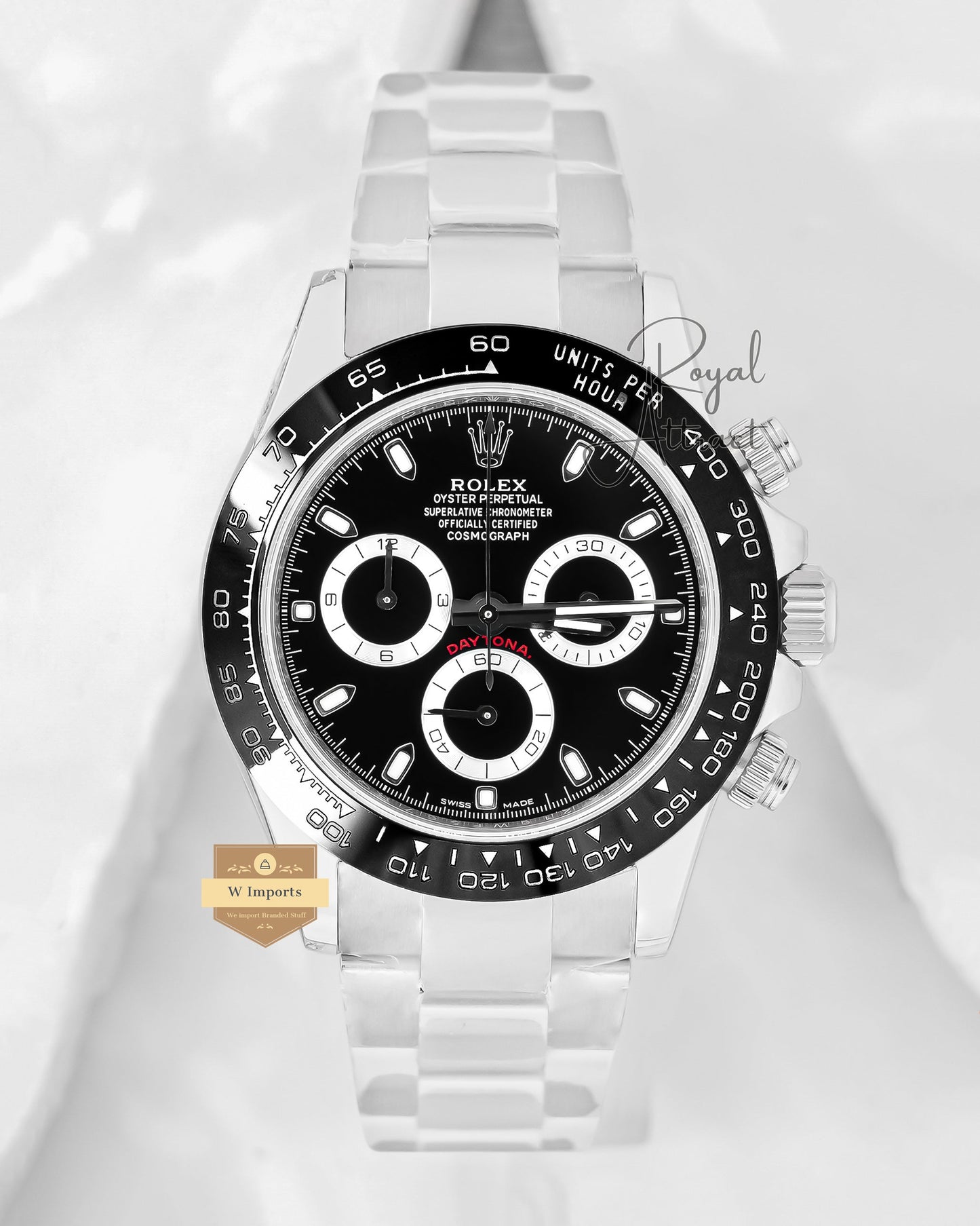 Latest Collection 40 Silver With Black Dial & Bezel Automatic Watch Clean Made