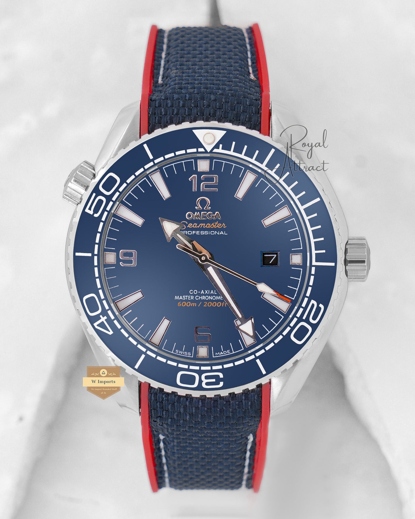 Latest Collection Silver Case With Blue Dial & pvc Strap