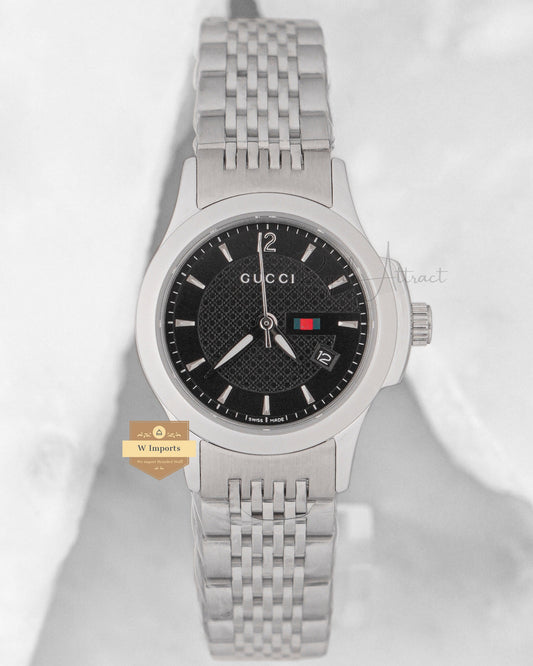 LATEST COLLECTION SILVER WITH BLACK DIAL LADIES WATCH
