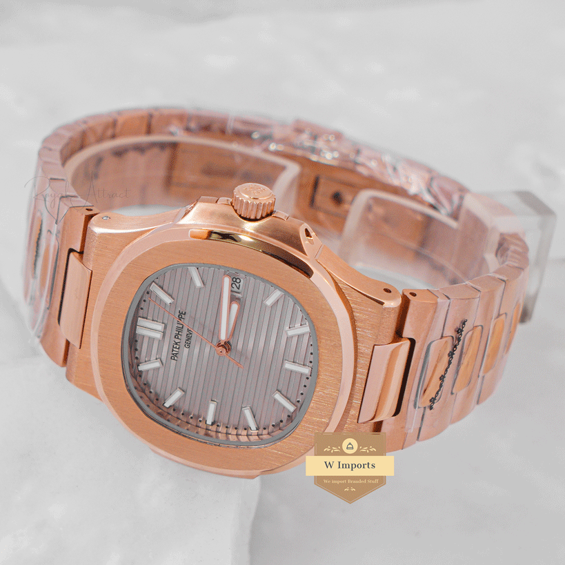 Latest Collection Rose Gold With Gray Dial Automatic Watch