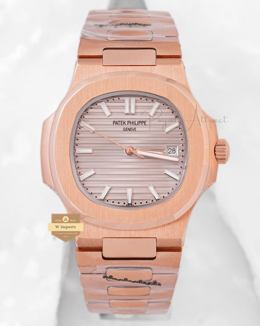 Latest Collection Rose Gold With Gray Dial Automatic Watch