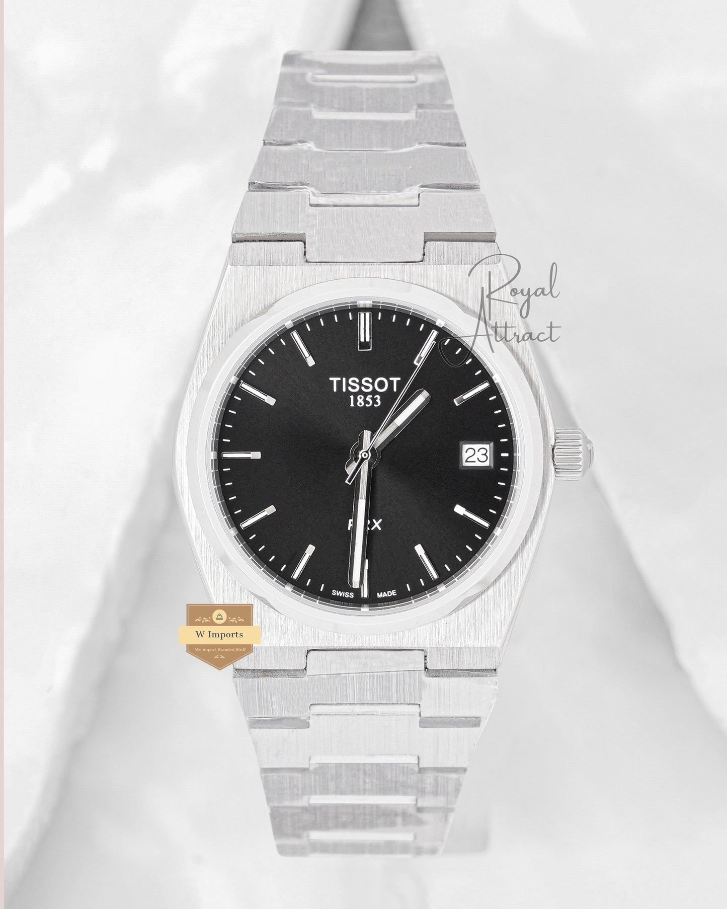 Latest Collection Prx 35mm Silver With Black Dial Unisex Watch