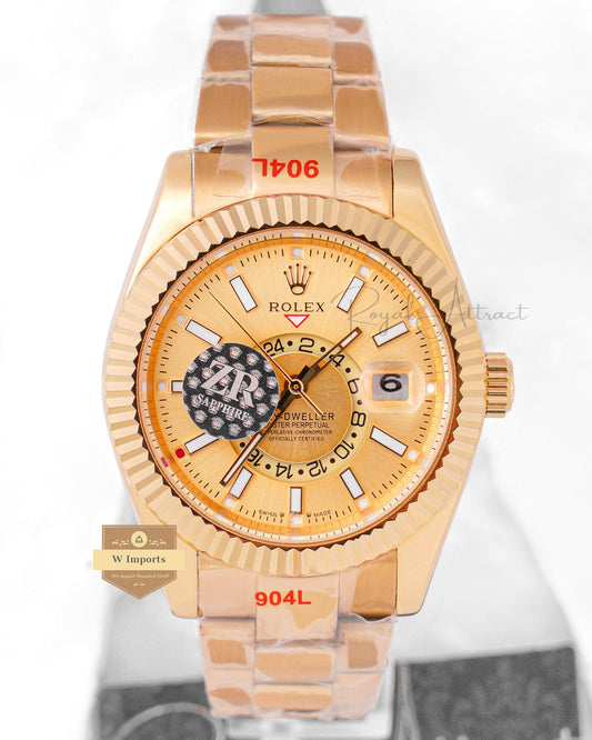 Latest Collection 42 All Yellow Gold With Dial Automatic Watch ZR Factory