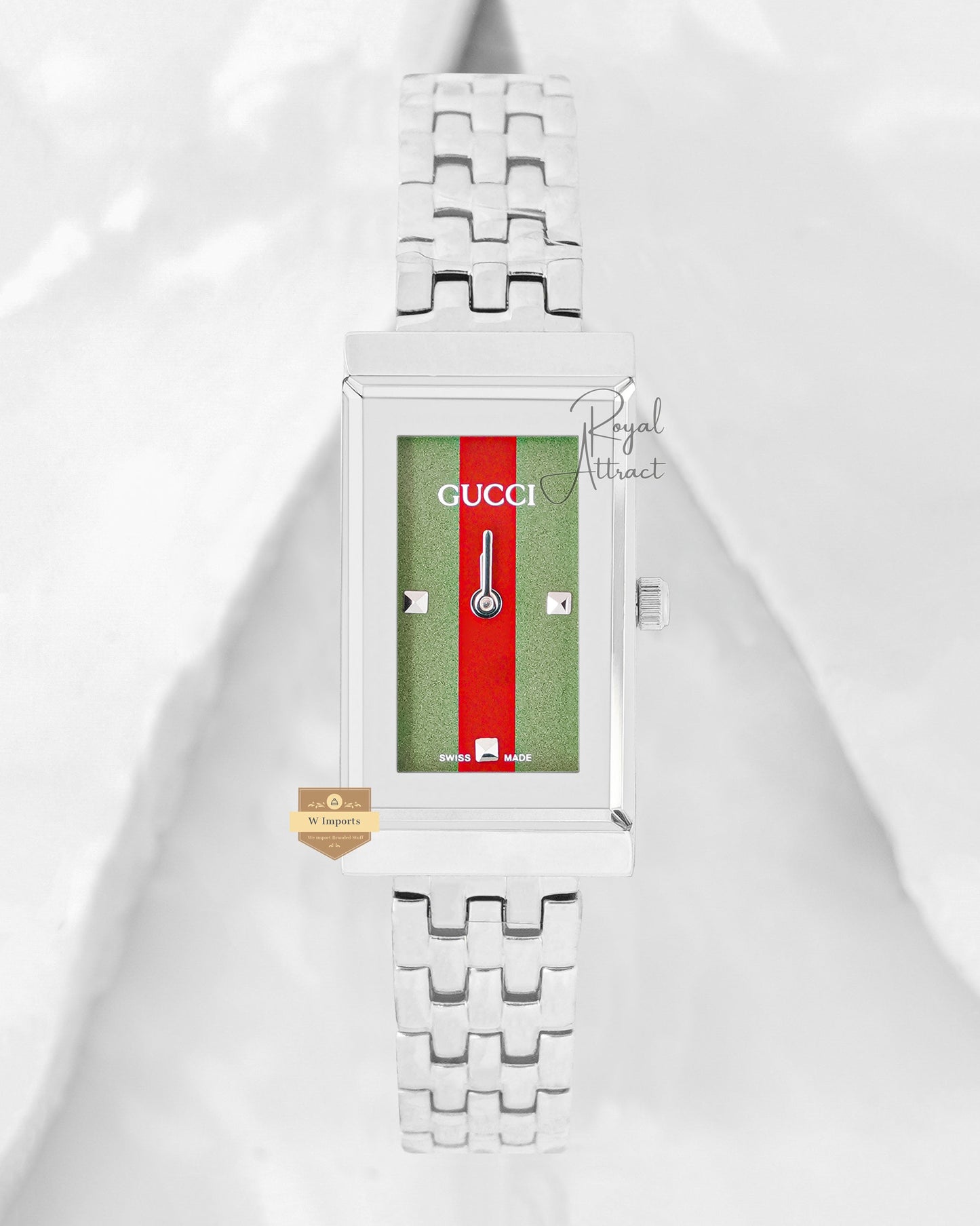 Latest Collection Slimmest Silver With Green Dial Ladies Watch