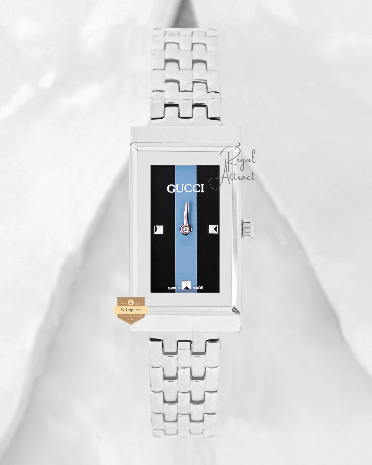 Latest Collection Slimmest Silver With Black Dial Ladies Watch