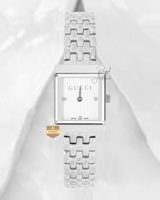 Latest Collection Silver With White Dial bracelet Ladies Watch